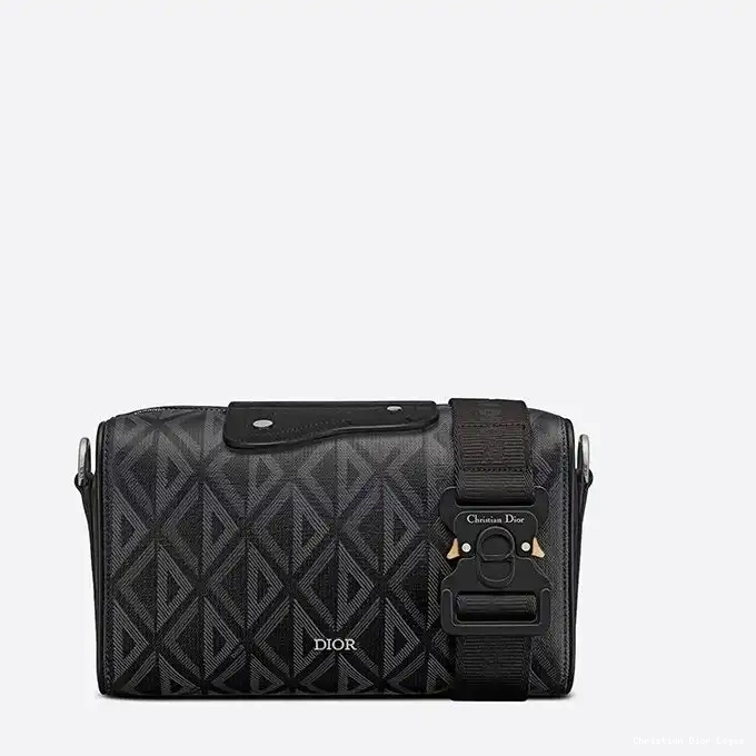 CD Lingot Black Dior Canvas Motif Bag Diamond 22 0323 Luxury